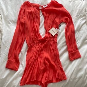 Superdown Romper Size Medium - Color Coral